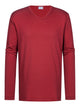 Mey Shirt Lange Mouw Solid Night Heren 30125 827 terra red