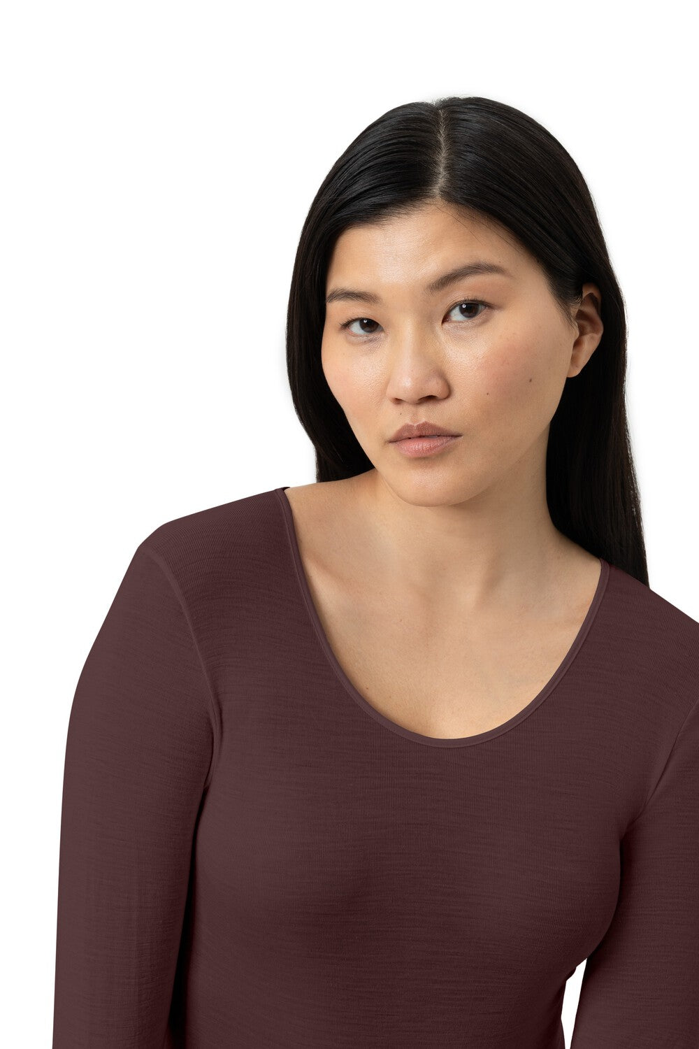 MeyShirtLangeMouwWol-ZijdeExquisite665771809hotmaroon__3
