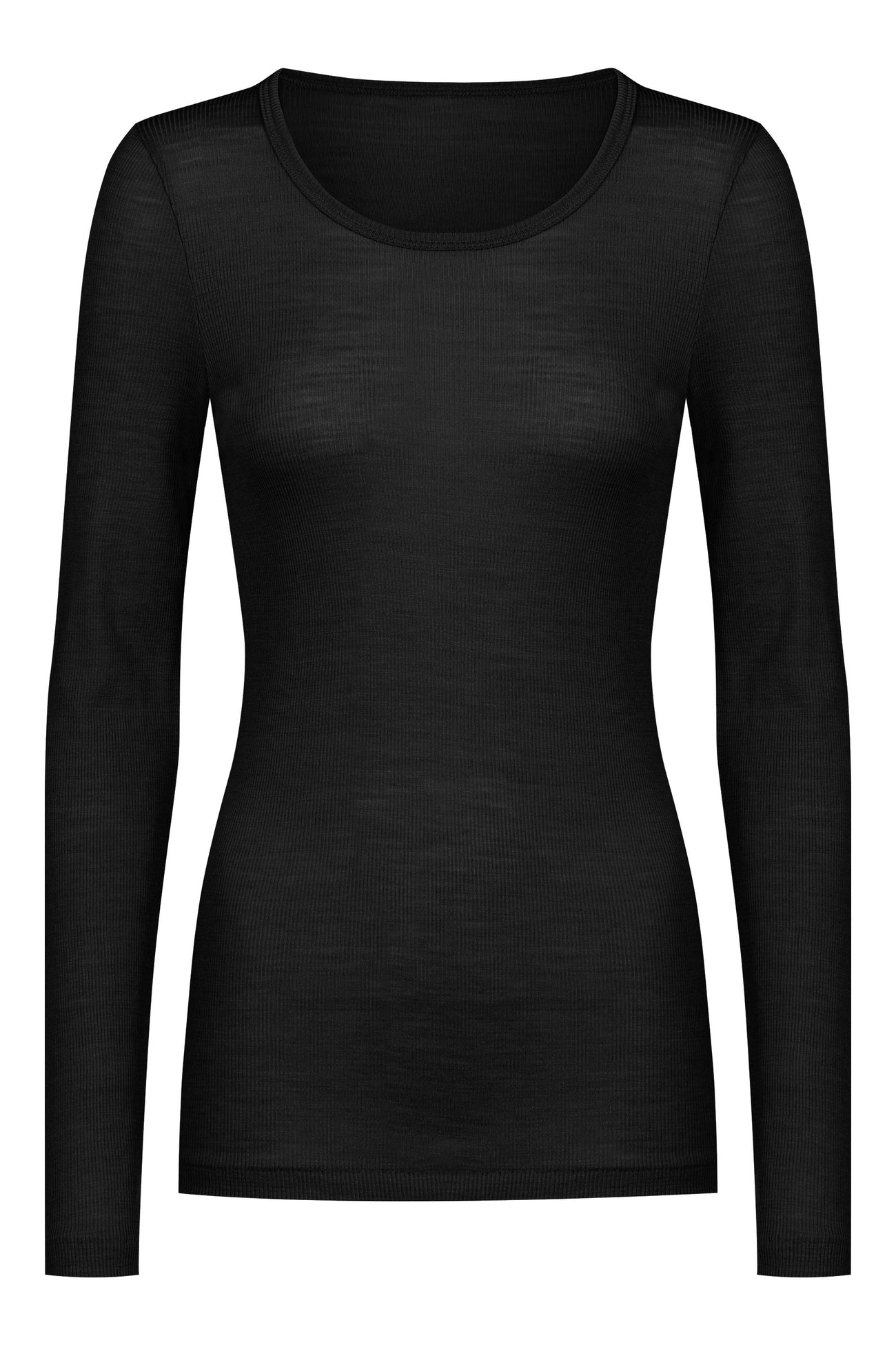 Mey Shirt Lange Mouw Wool Love Dames 1110029 3 zwart