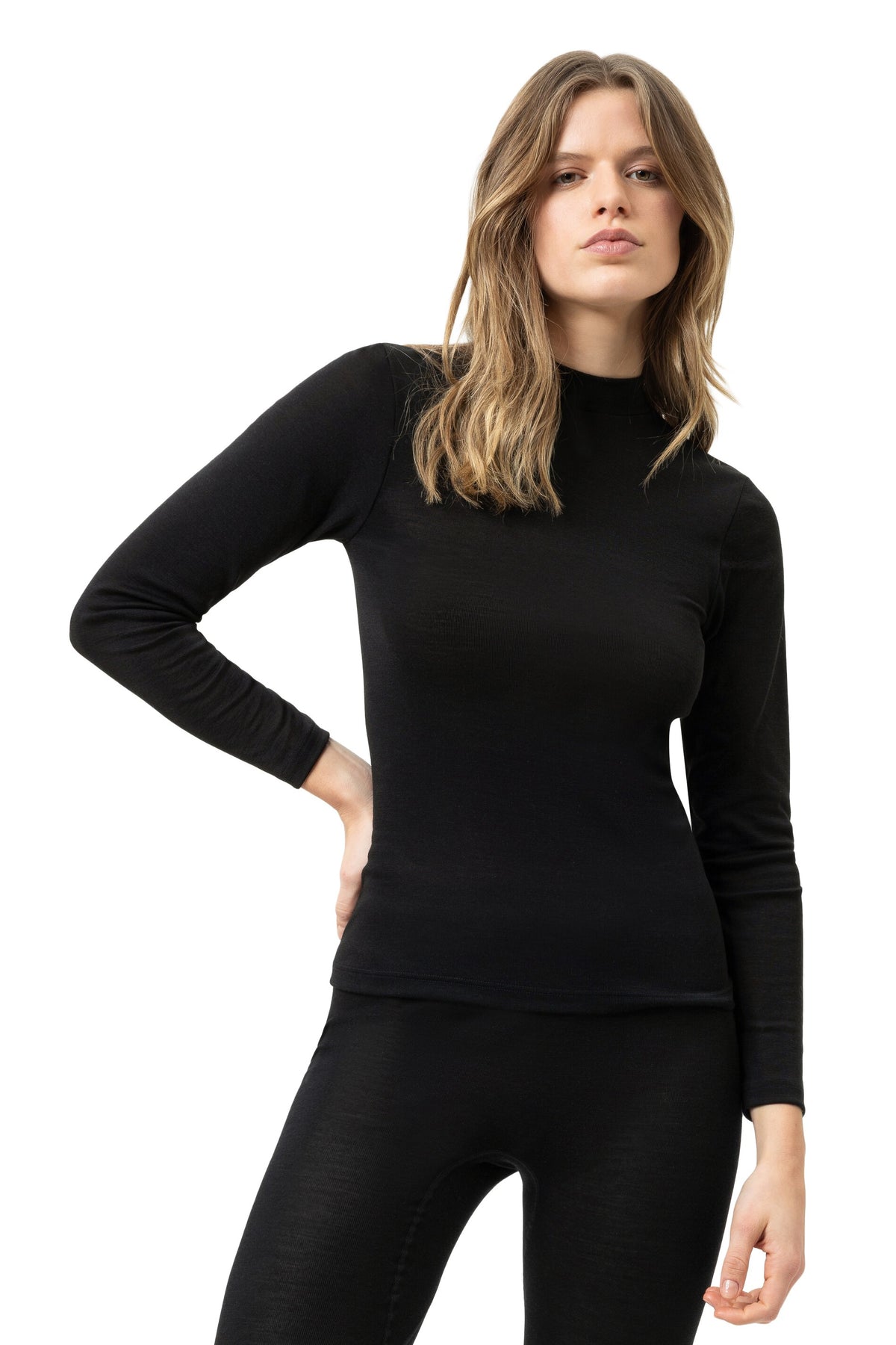 MeyShirtTurtleNeckWoolSilkDames11101263zwart__1