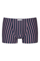 Mey Short Red’n Blue Stripes Heren 2120136 1713 happy red boxer met blauw-rood-wit streeppatroon.