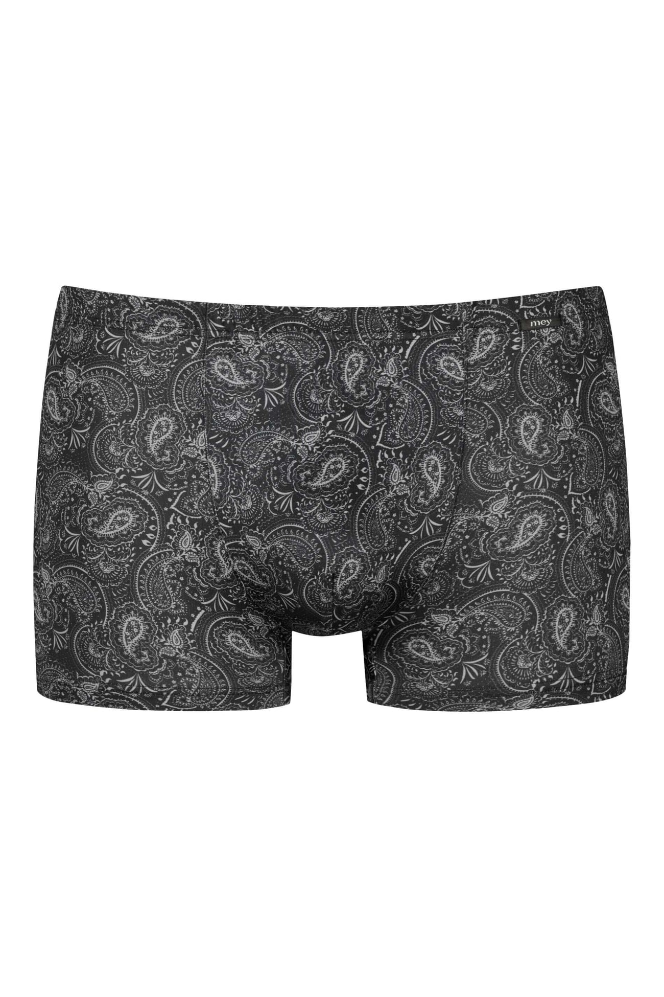 Mey Shorty BC Paisley Heren 2120139 3 zwart met paisley print en comfortabele pasvorm.