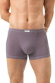Mey Shorty Blue Circle Heren 2120209 1762 hague blue achteraanzicht van de boxer met grafisch design.