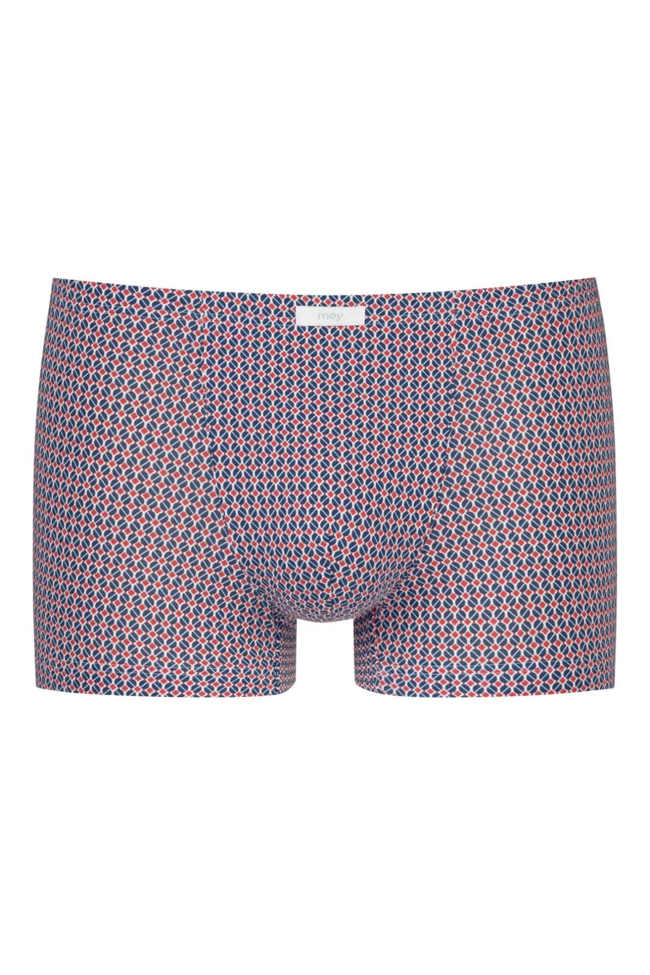 Mey Shorty Blue Circle Heren 2120209 1762 hague blue met roodwitblauw grafisch design