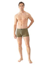 Mey Shorty Blue Geo Heren 2120031 1242 pale sun boxer met grafische print en katoenmix, natuurlijk draaggevoel.