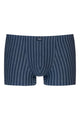 Mey Shorty Denim Stripes Heren 2120223 668 yacht blue, gestreepte denim boxer, katoenmix, Oeko-Tex gecertificeerd.