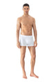 Mey Shorty Dry Cotton Breeze Heren 2120106 1 wit draagt een comfortabele, ademende boxer.