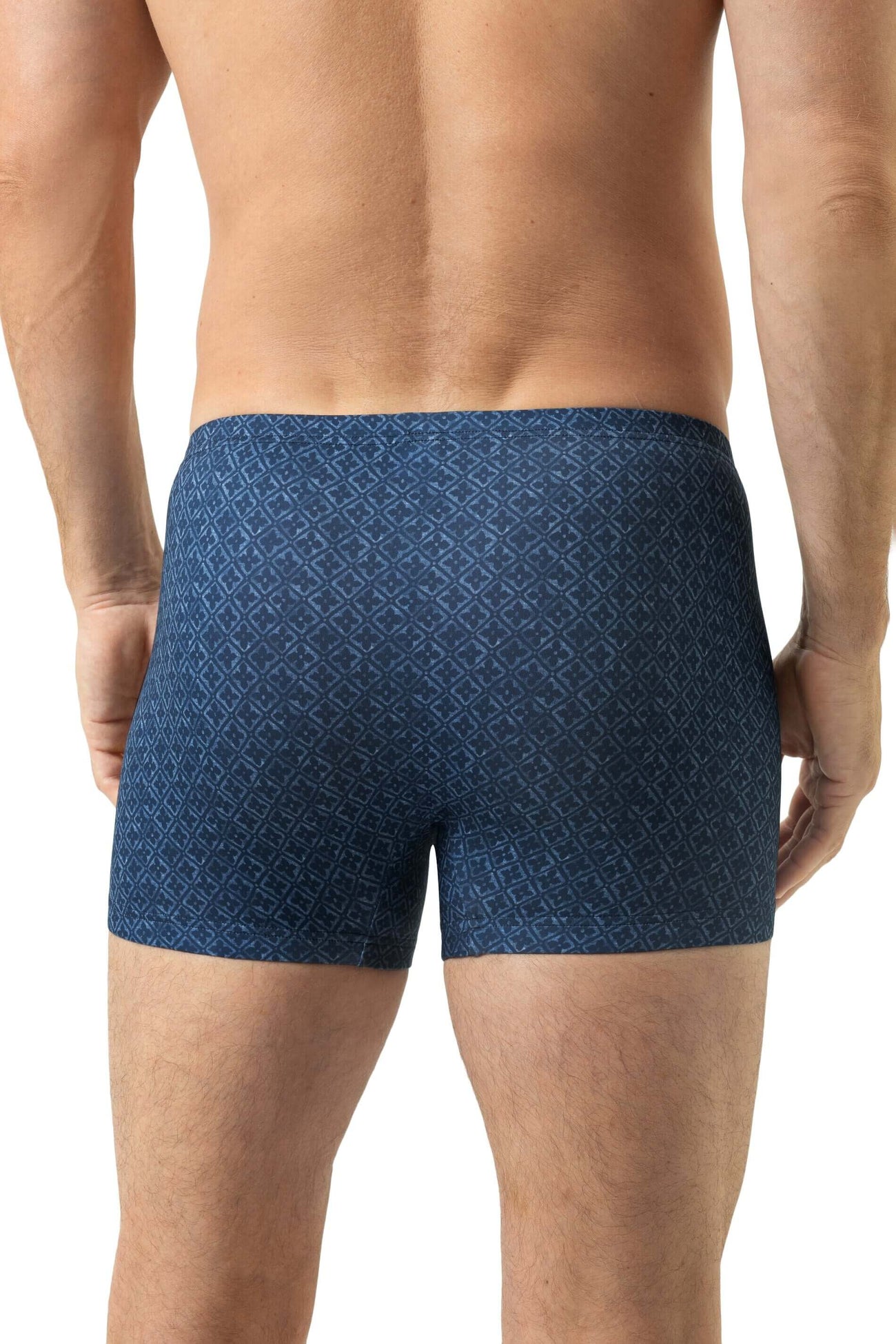Mey Shorty Flowerty Bleu Heren 2120196 309 dream blue achteraanzicht met grafisch patroon