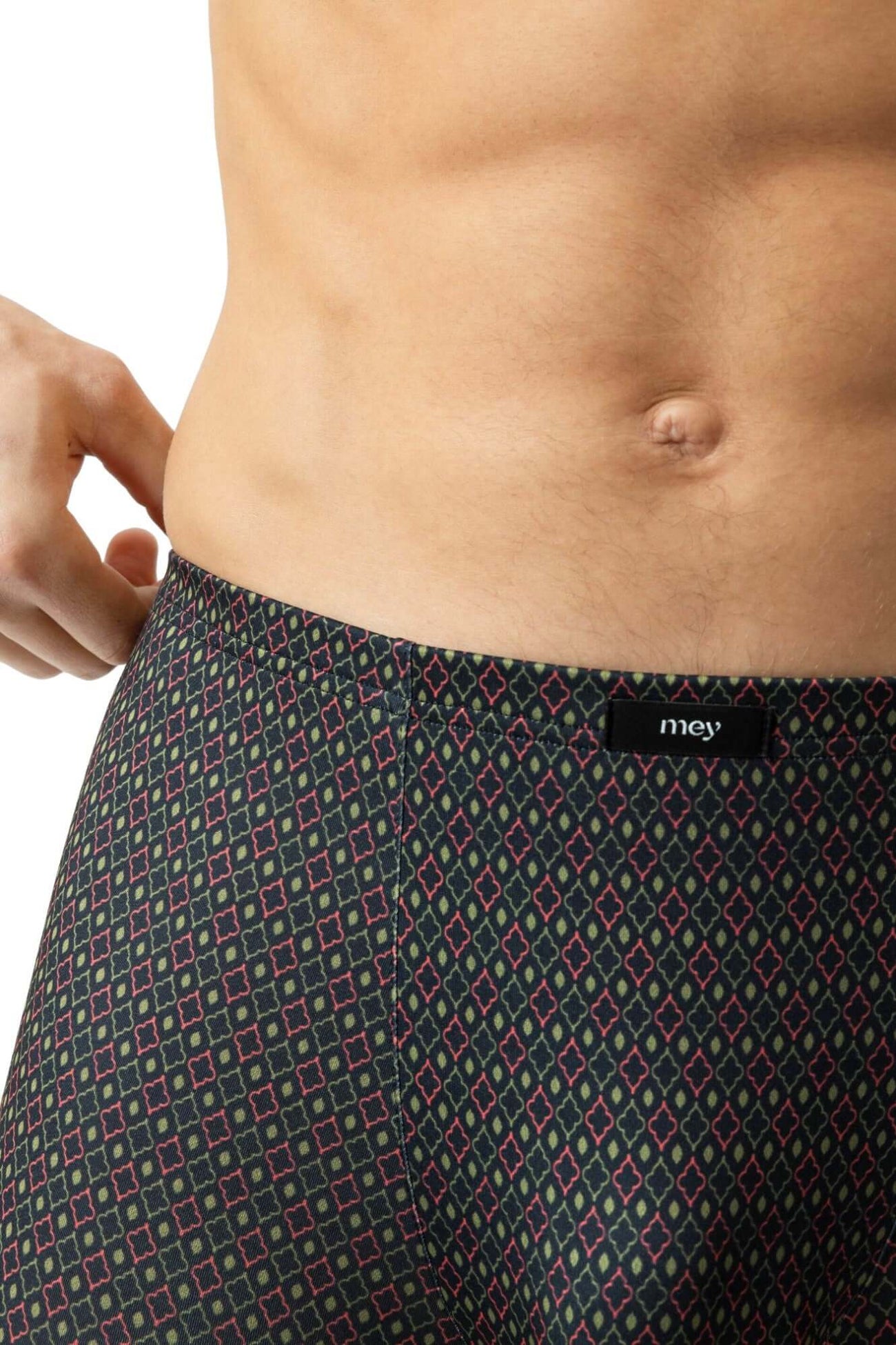 Mey Shorty Minimal Dusk heren boxer in lava grey met stijlvolle print en elastische tailleband.