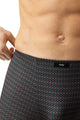 Mey Shorty Minimal Dusk heren boxer in lava grey met stijlvolle print en elastische tailleband.