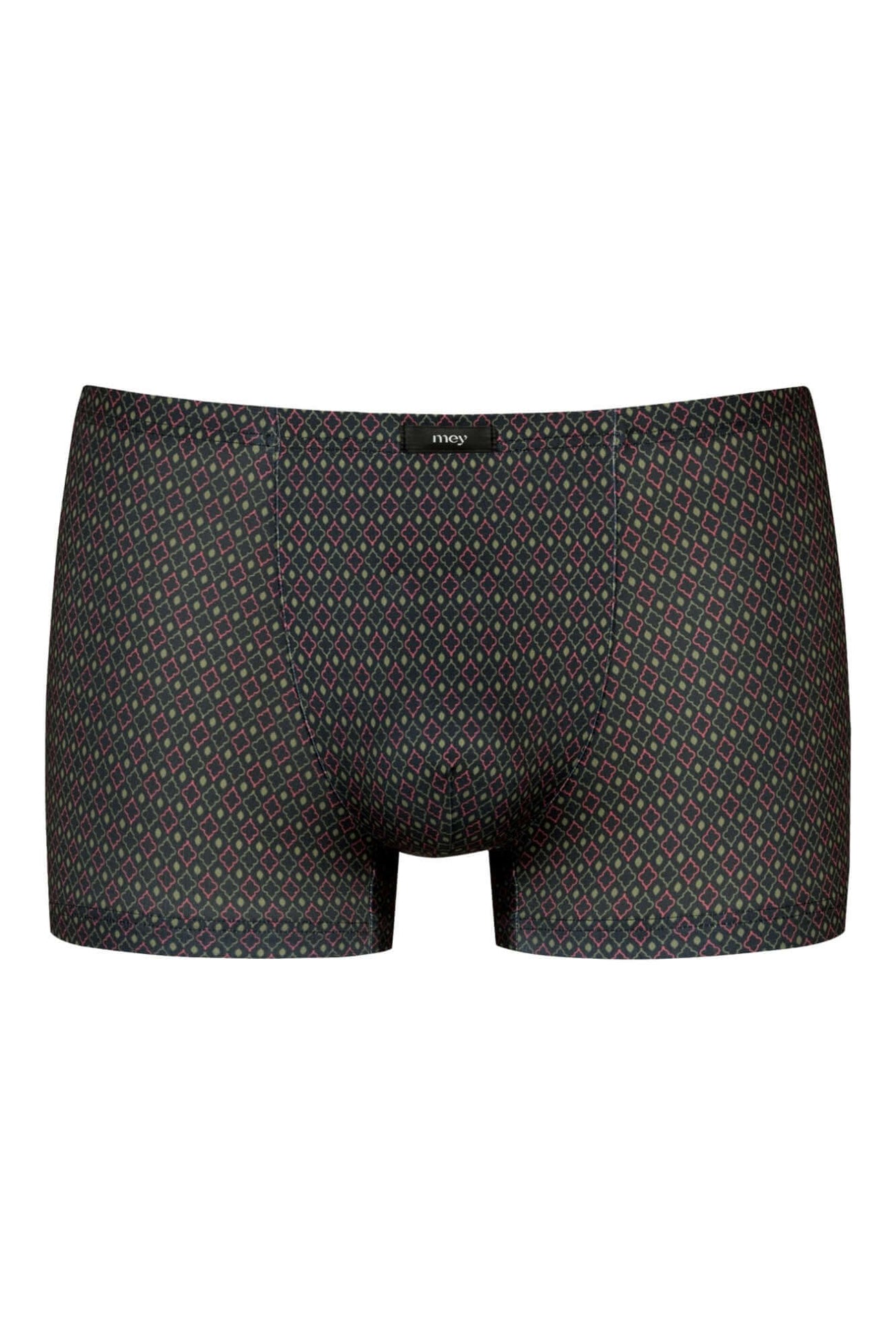 Mey Shorty Minimal Dusk heren boxer in lava grey met stijlvolle print en klimaatregulerend materiaal.