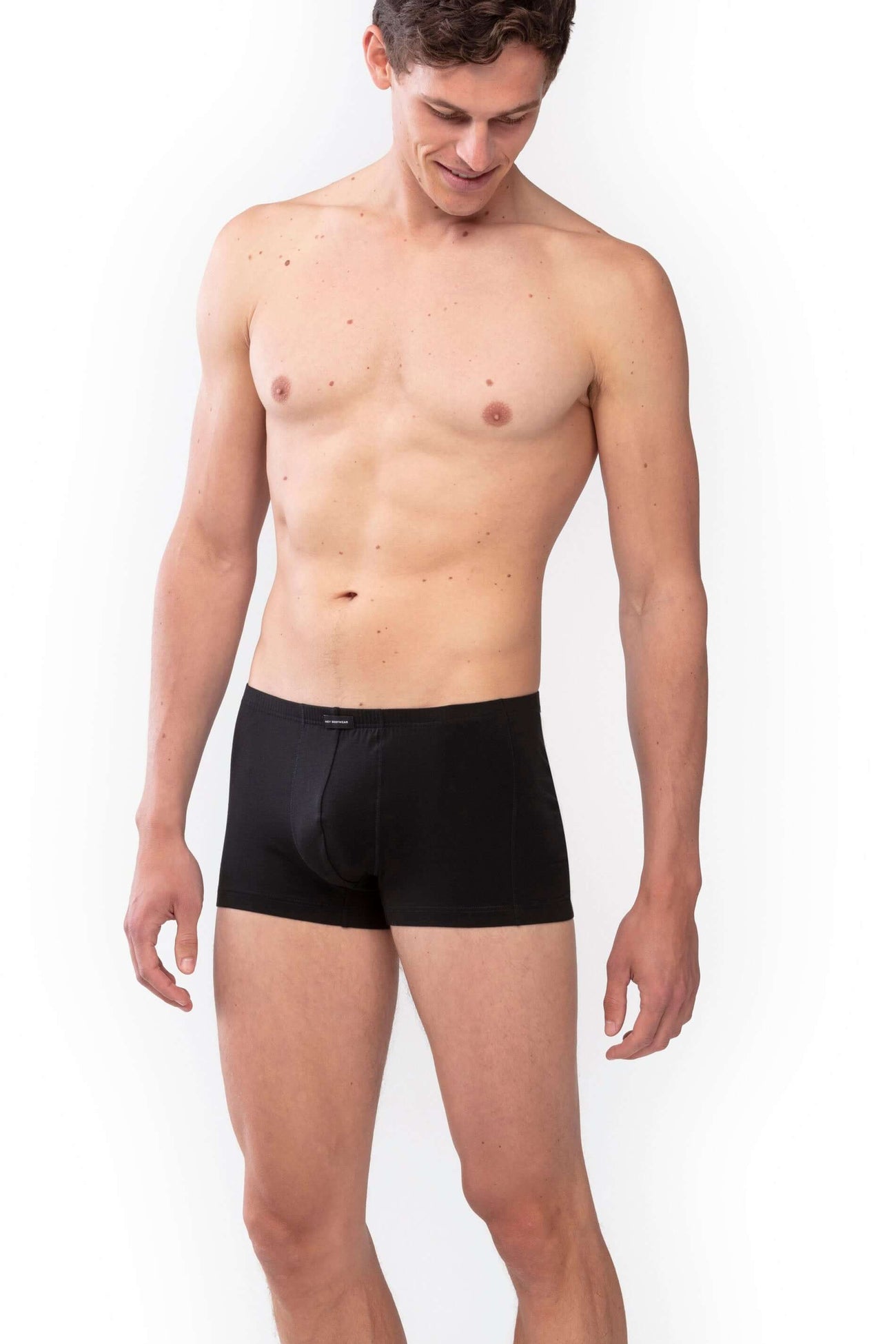 Mey Shorty Network Heren 34221  123 schwarz - ademende en zachte boxershort voor heren