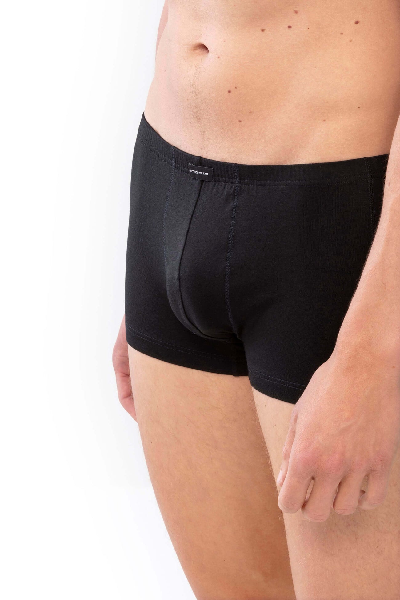 Mey Shorty Network Heren 34221  123 schwarz, zwarte boxershort, ademend en zacht voor comfortabele pasvorm.