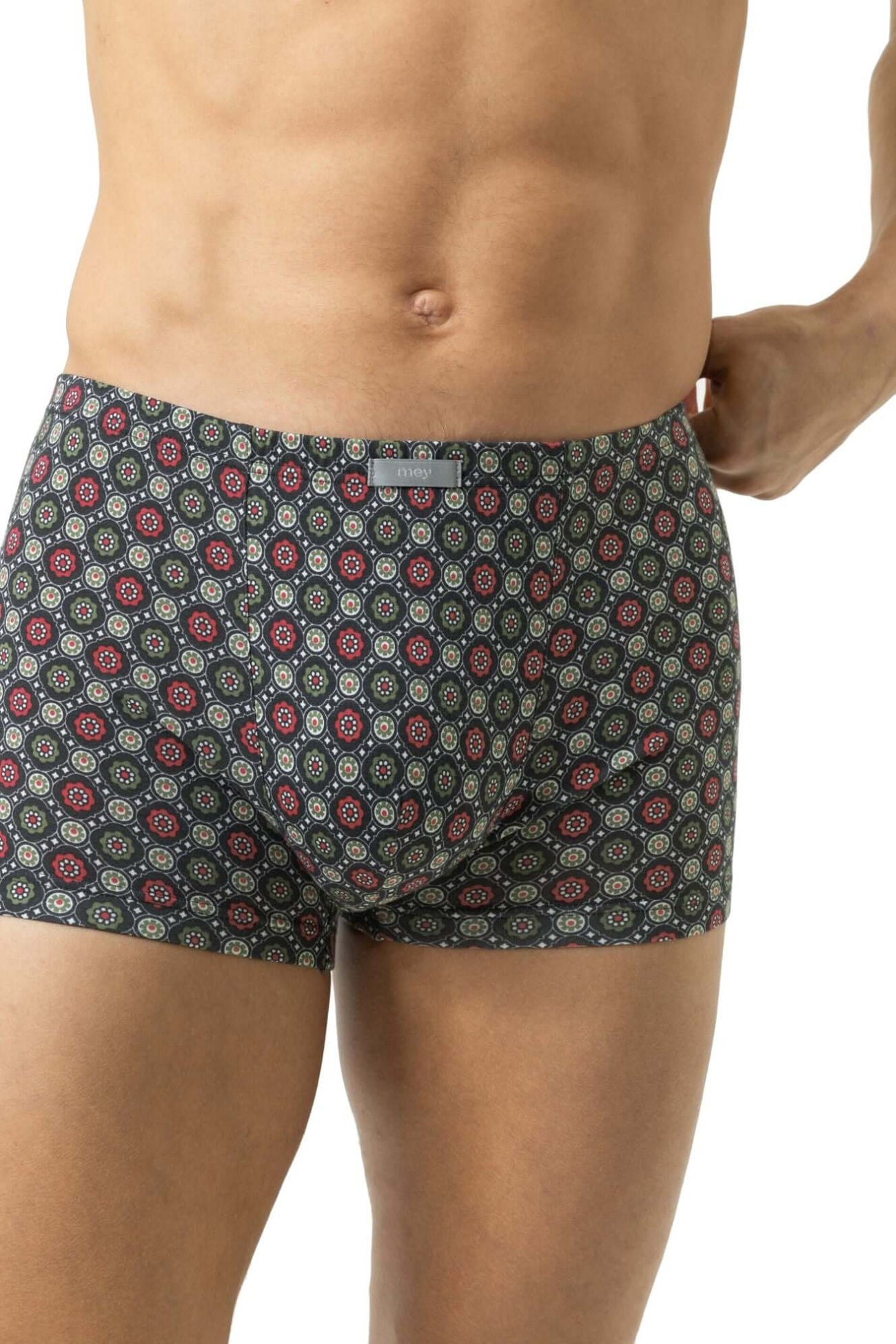 Mey Shorty Ornamental heren boxer met kleurrijk grafisch patroon en comfortabele katoenmix.