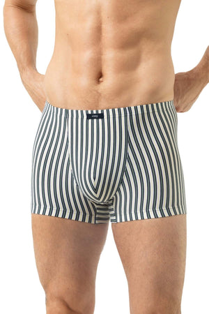 Mey Shorty Palm Stripes Heren 2120219 1254 palm hue gestreepte boxer voor heren met katoenmix