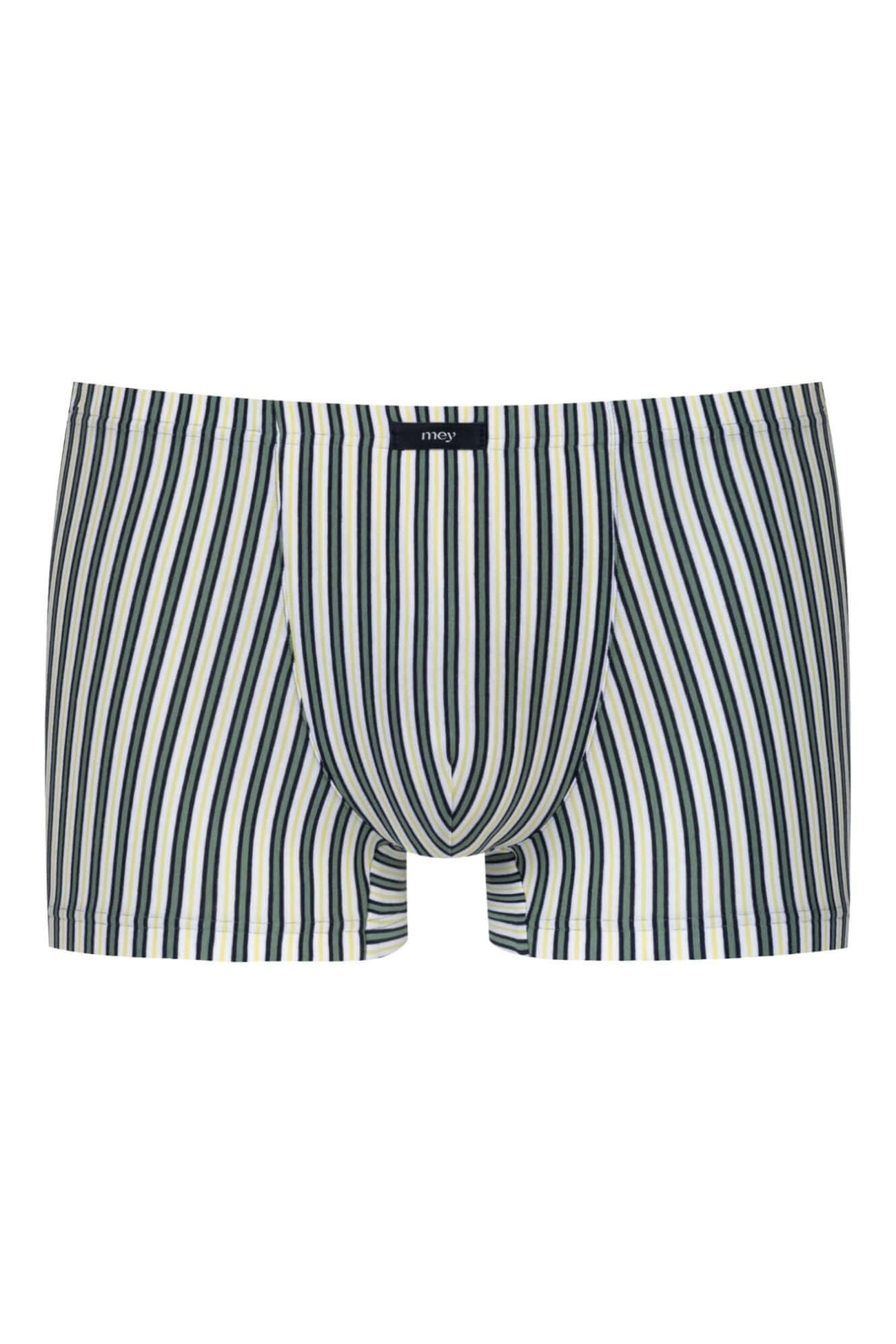 Mey Shorty Palm Stripes Heren 2120219 1254 palm hue, gestreepte boxer met comfortabele katoenmix.
