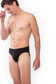 Mey Slip Network Heren 34219 123 schwarz model in zwart ondergoed, ademend en zacht op de huid.