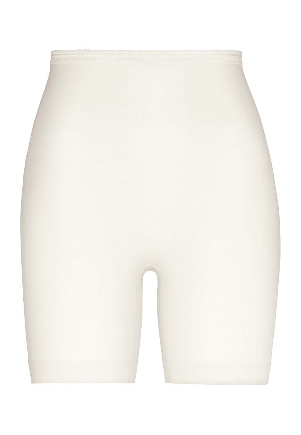 Mey Slip met lange pijp Wol Zijde Exquisite Dames 67407 1 weiss, elegante slip in crème kleur met lange pijpjes.