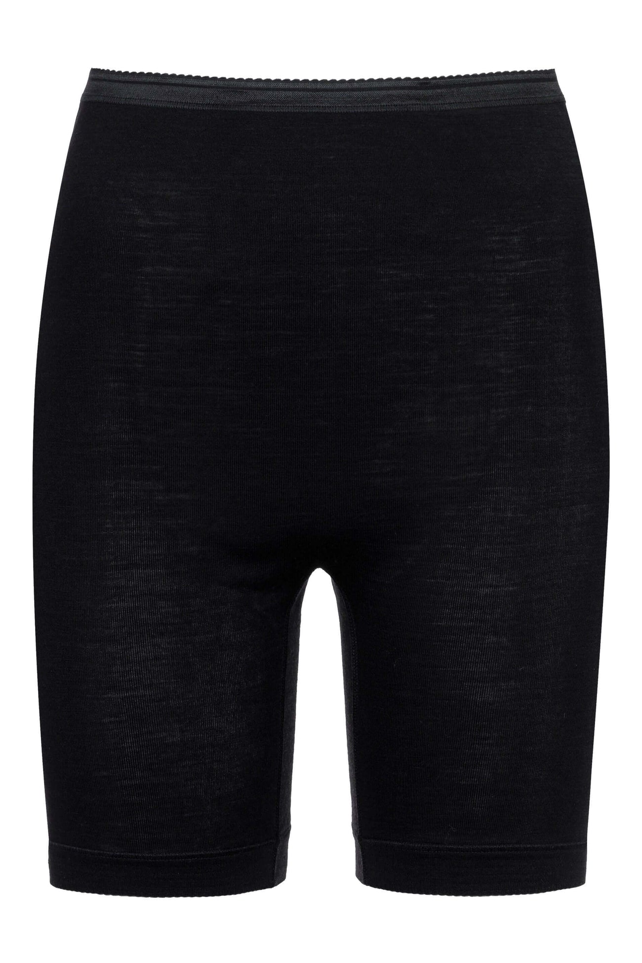 Mey Slip met lange pijp Wol Zijde Exquisite Dames 67407 3 schwarz in zwart met elastische tailleboord