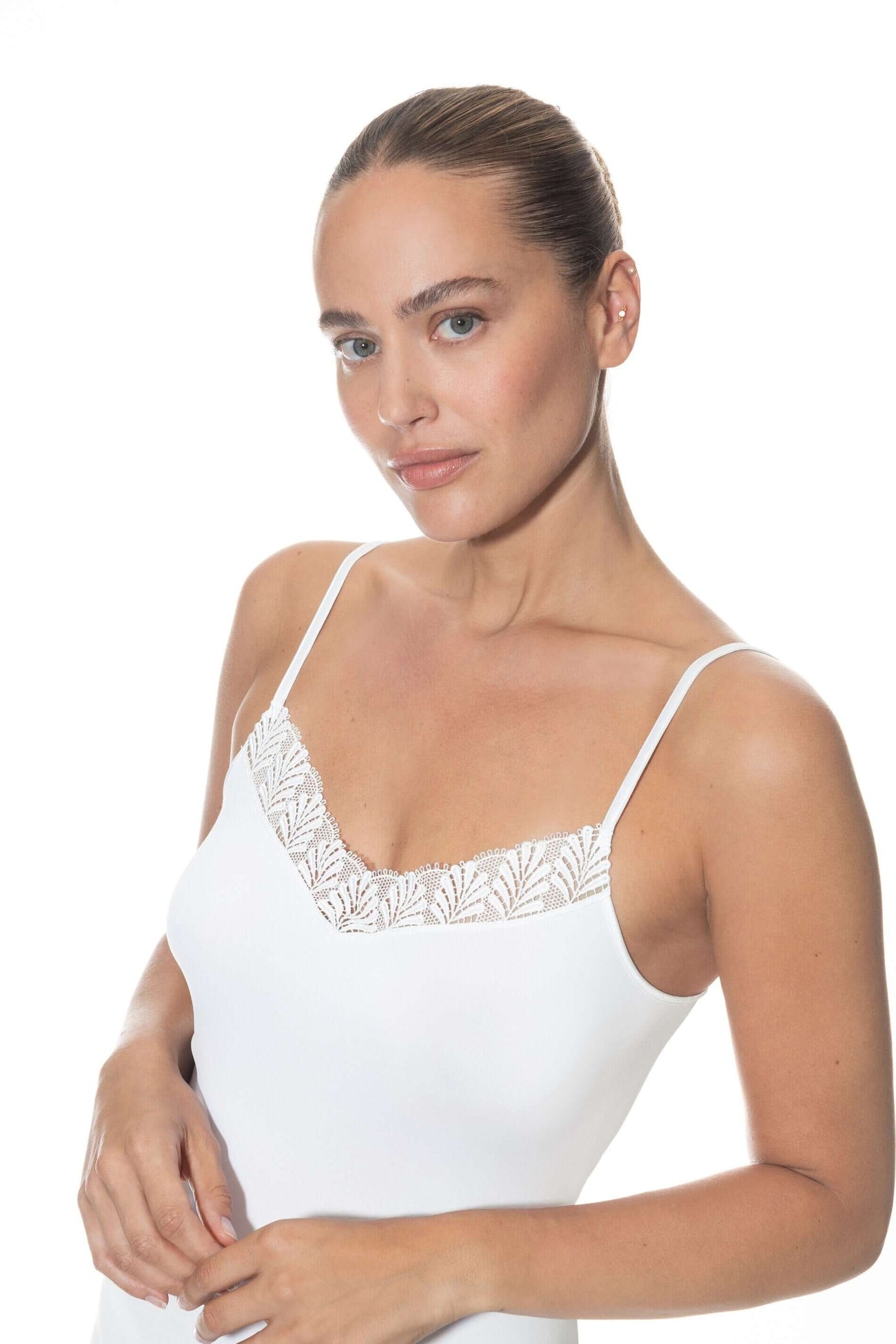 Mey Spaghetti Hemdje Emotion Elegance Dames 1110026 1 wit