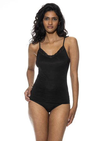 Mey Spaghetti Hemdje Emotion Elegance Dames 1110026 3 zwart