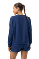 Mey Sweatshirt Cozy Nights Dames 1210074   1768 blue zodiac, achterzijde van een vrouwelijk model in navy sweatshirt.
