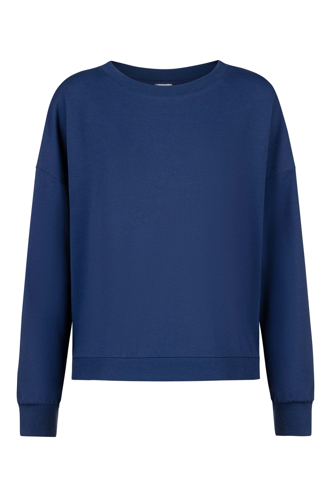 Mey Sweatshirt Cozy Nights Dames 1210074   1768 blue zodiac in donkerblauw, comfortabele pasvorm en ademend materiaal.