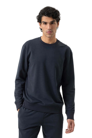 Mey Sweatshirt Enjoy Comfort Heren 2510001 116 marine, comfortabel sweatshirt in marine kleur voor dagelijks gebruik.