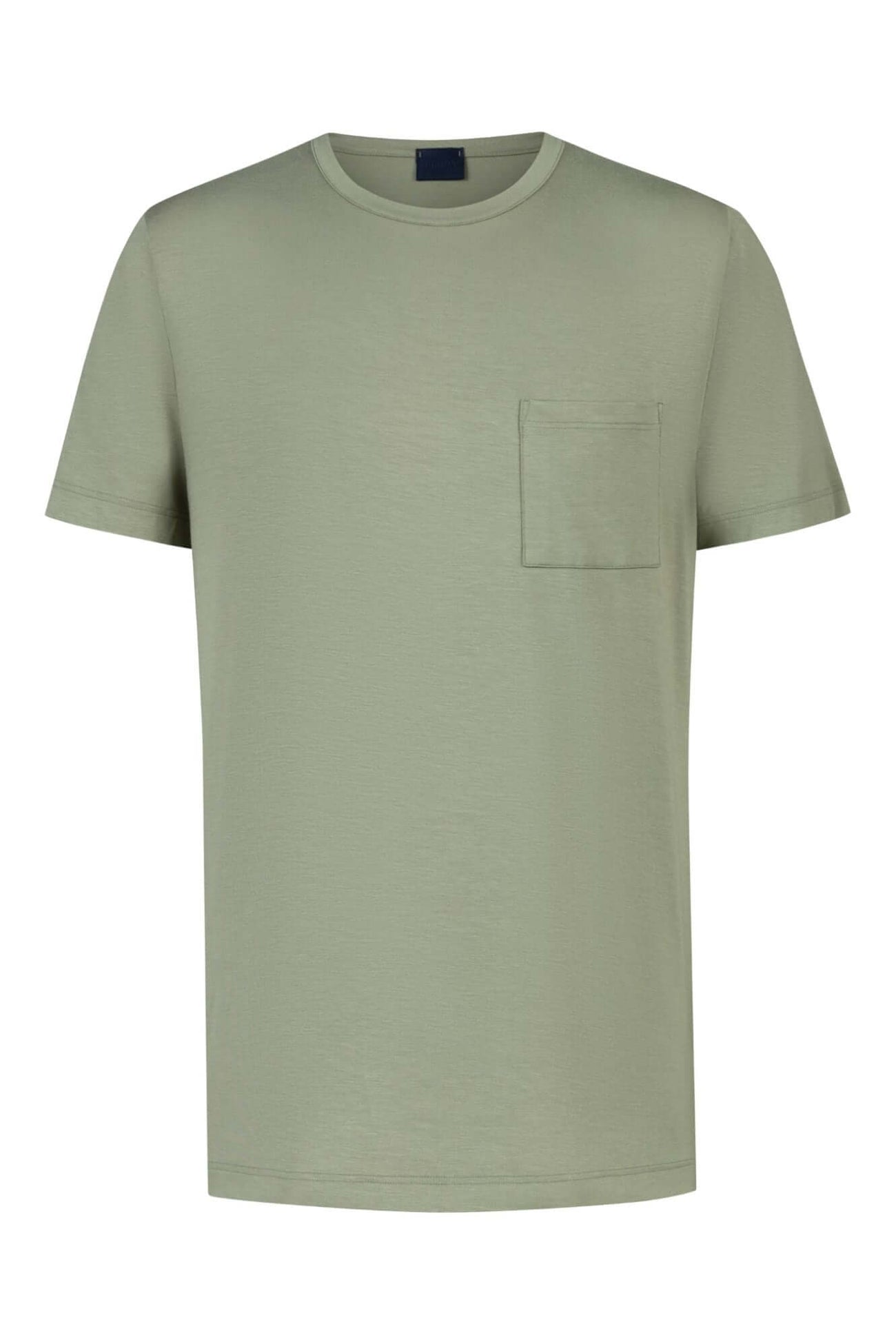 Mey T Shirt Jefferson Korte Mouw Heren 2210033 1781 faded olive van zacht en ademend materiaal met ronde hals.