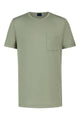 Mey T Shirt Jefferson Korte Mouw Heren 2210033 1781 faded olive van zacht en ademend materiaal met ronde hals.