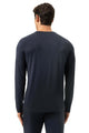 Mey T Shirt Lange mouw Jefferson Heren 2210034 116 marine, achterkant view van het shirt met lange mouwen in marine kleur.