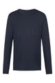 Mey T Shirt Lange mouw Jefferson Heren 2210034 116 marine, donkerblauw, zacht, lange mouwen, ronde hals