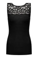 Mey Top Lace Wool Love Dames 65013 3 schwarz