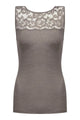 Mey Top Lace Wool Love Dames 65013 90 deep taupe