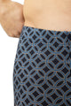 Mey trunk short met ronde grafische vormen in indigo kleur, gemaakt van zachte en duurzame modal.
