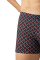 Mey Trunk Shorty heren in imperial red met grafisch patroon en zachte modalmix voor luxe draagcomfort.