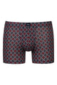 Mey trunk shorty in imperial red met grafische patronen en zachte modal stof voor luxe draagcomfort.