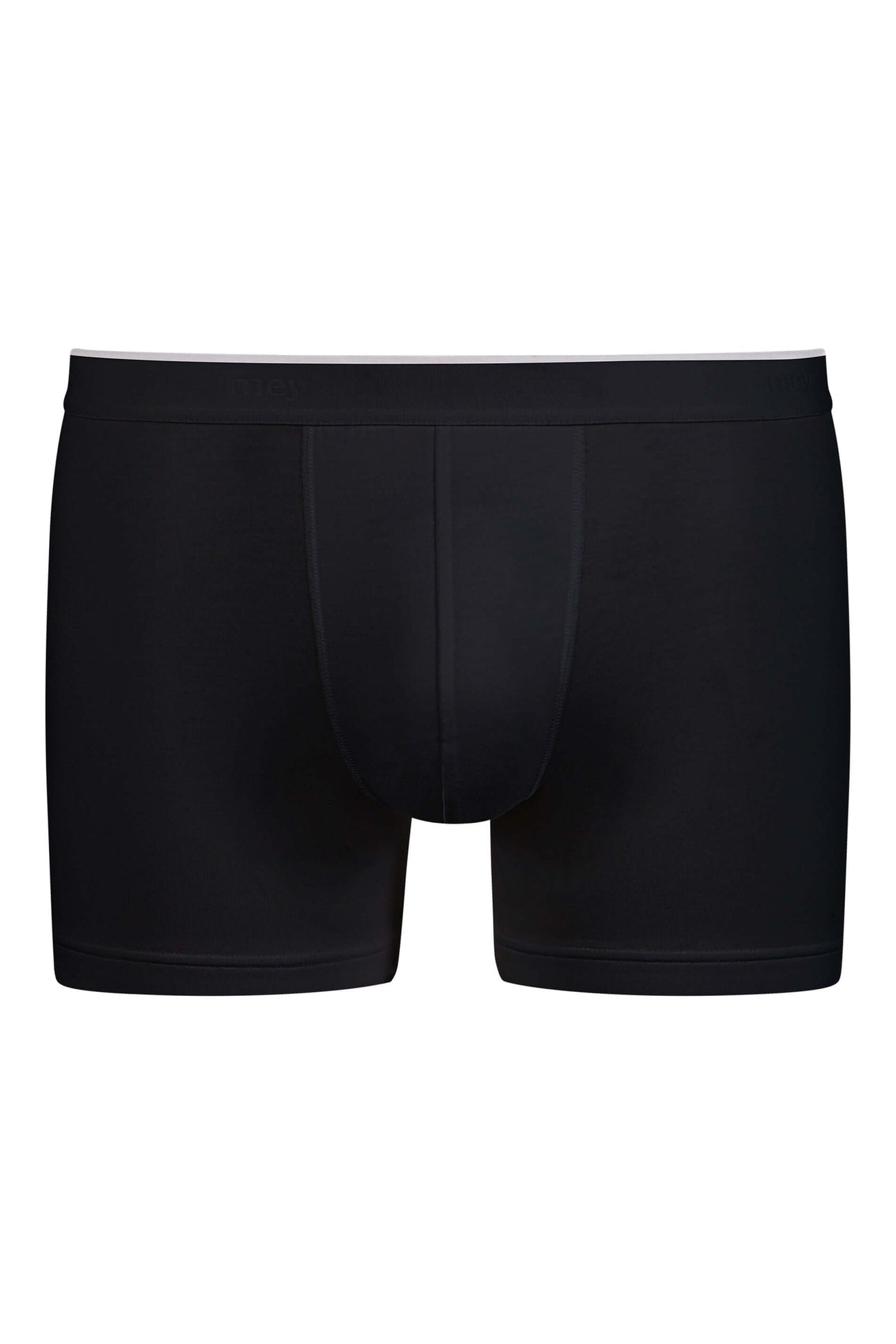 Mey Trunk Shorty Dry Cotton Heren 46109 123 zwart - zwarte boxershort met langer pijpje en comfort tailleboord.