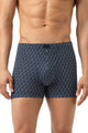 Mey Trunk Shorty Elephant Walk Heren 2120170 116 marine met leuke olifantenprint in marineblauwe kleur.