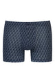 Mey Trunk Shorty Elephant Walk Heren 2120170 116 marine met olifantenprint op een marine achtergrond.