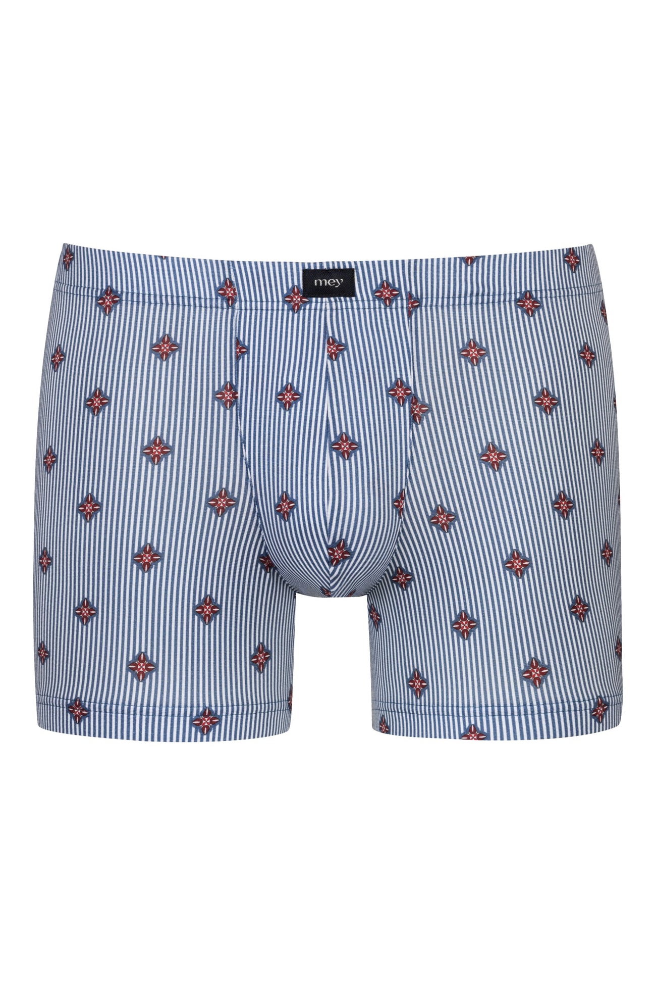 Mey Trunk Shorty Stripes With Small Pattern Heren 2120143 28 galactic blue
