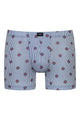 Mey Trunk Shorty Stripes With Small Pattern Heren 2120143 28 galactic blue