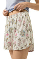 Mey Tweedelige Korte Pyjama Botanic Garden Dames 1240106 1737 almond milk met gebloemd pyjamabroekje.