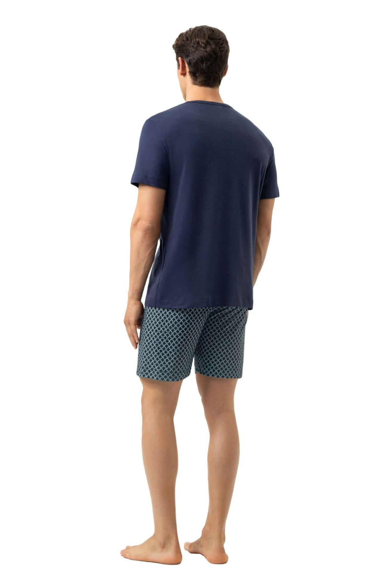 Mey Tweedelige Korte Pyjama Curves Heren 2240087 668 yacht blue achterzijde