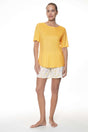 Mey Tweedelige Korte Pyjama Lovely Lemons Dames 1240045 1282 sun-kissed yellow zomer pyjama met veldbloemen