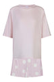 Mey Tweedelige Korte Pyjama Pretty Dots 1240123 1790 pink parfait, leuke set met roze shirt en korte broek met stippen.