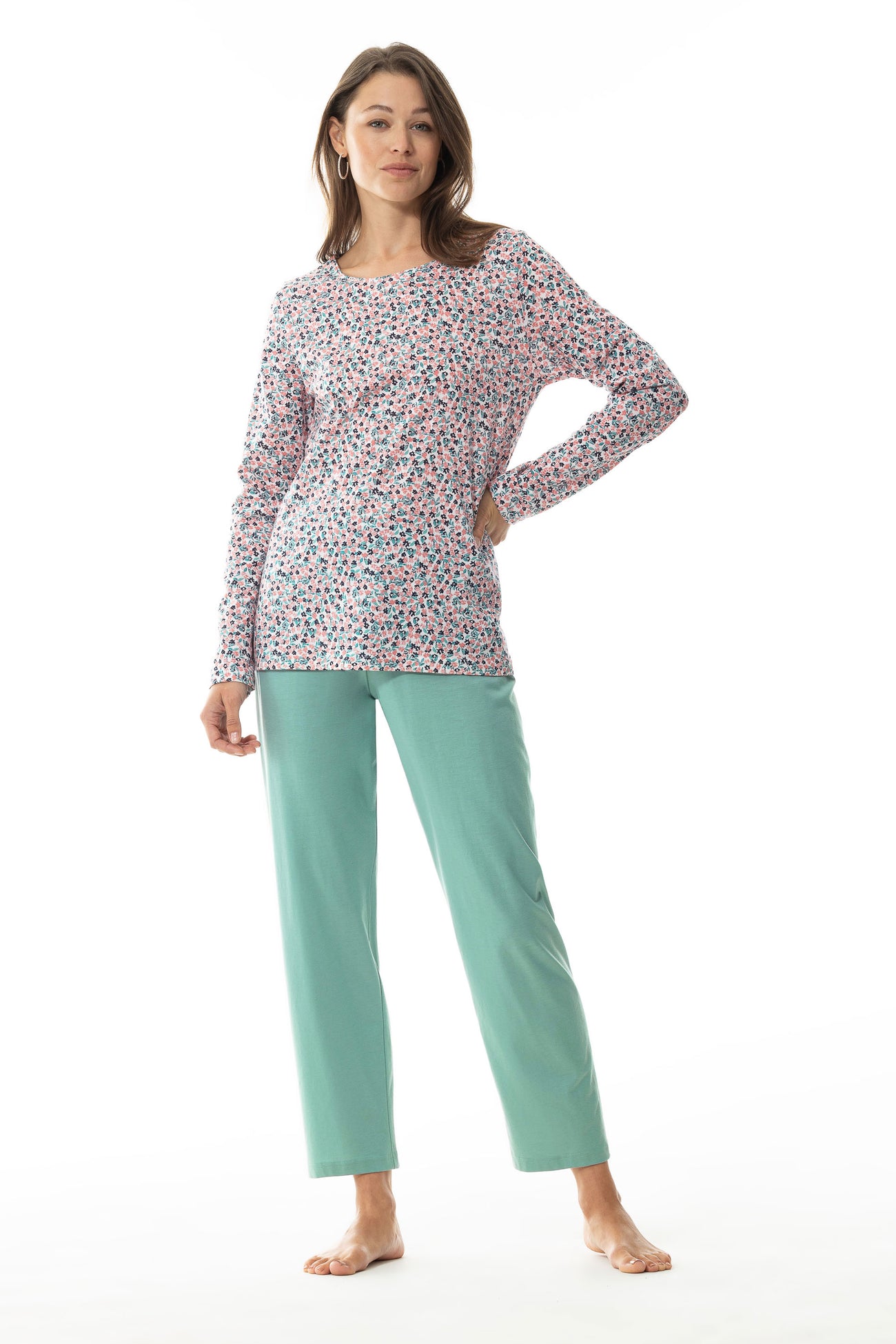 Mey Tweedelige Pyjama Alisar Dames 13210 483 desert sage Foto 32933