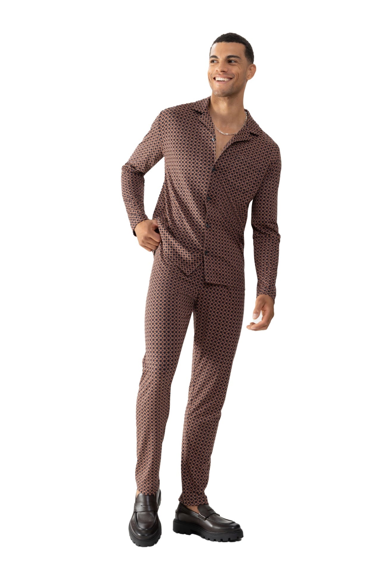 Mey Tweedelige Pyjama Farum Heren 34077 174 indigo Foto 13112