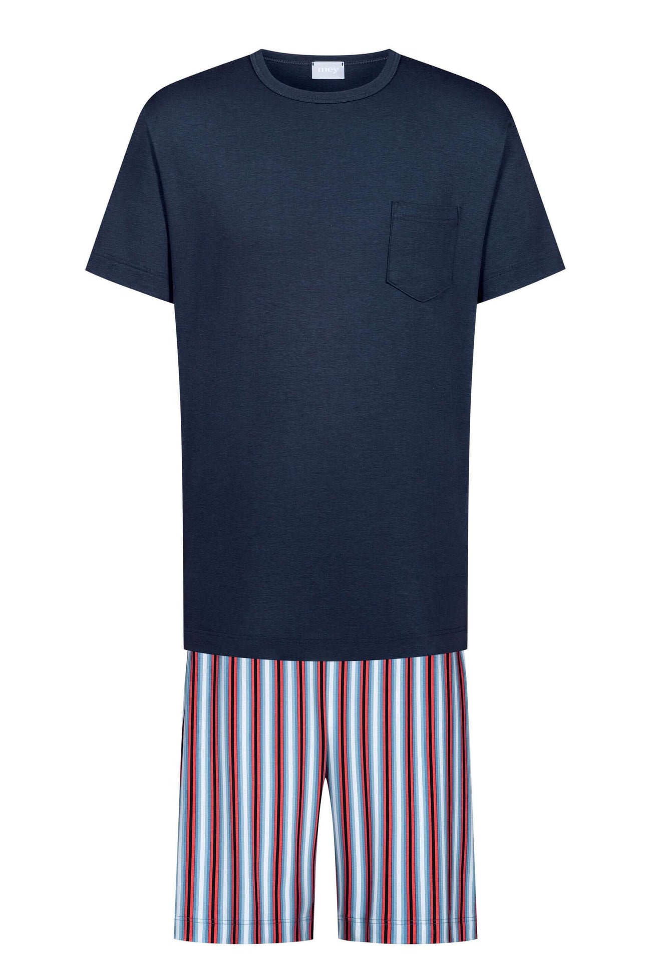 Mey Tweedelige Pyjama Gradient Stripes Heren 33063 668 yacht blue Foto 13242