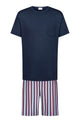 Mey Tweedelige Pyjama Gradient Stripes Heren 33063 668 yacht blue Foto 13242